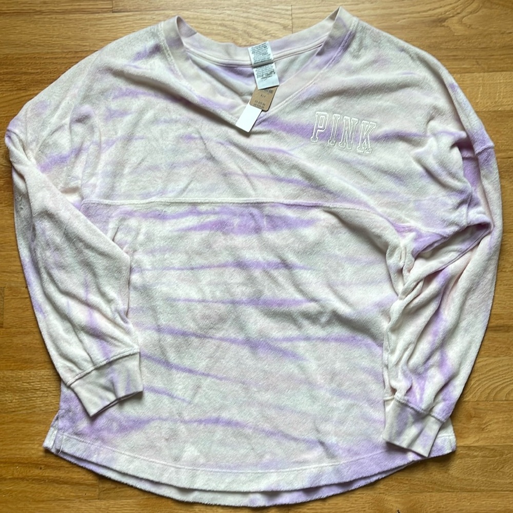 VS Pink terry cloth sweatshirt